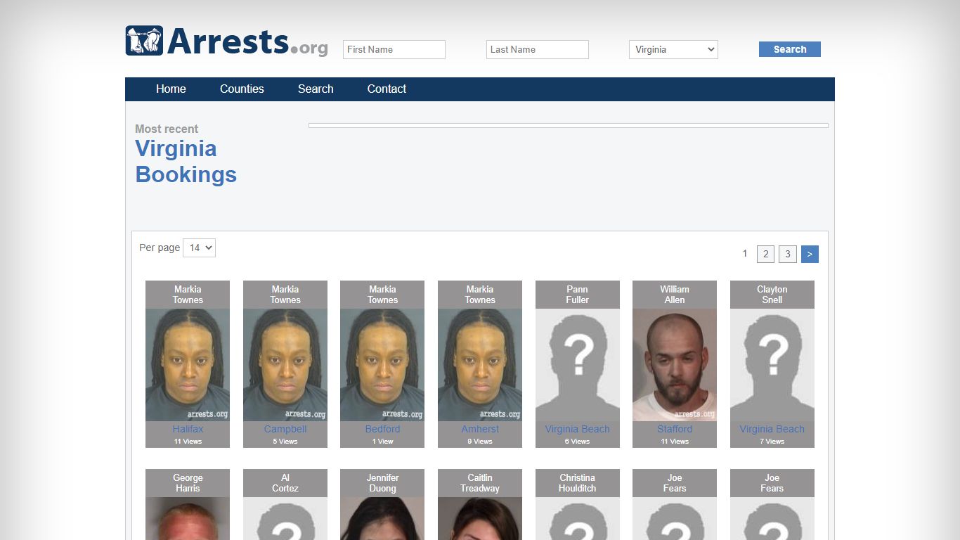 Virginia Arrests and Inmate Search